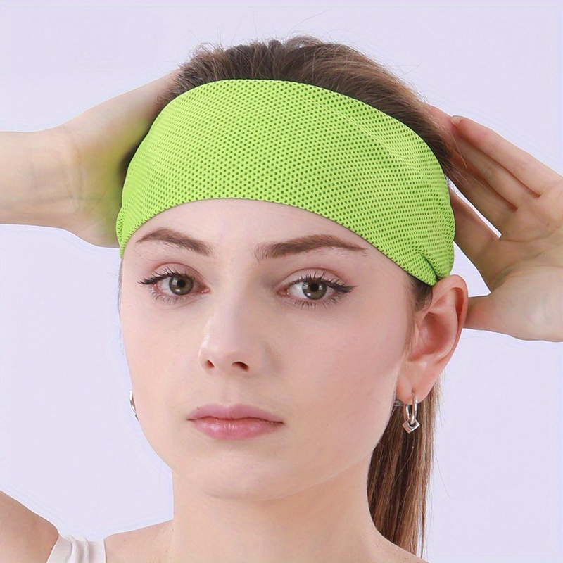 Stay Stylish Sweat free: Solid Workout Headbands Women Non - Temu Canada
