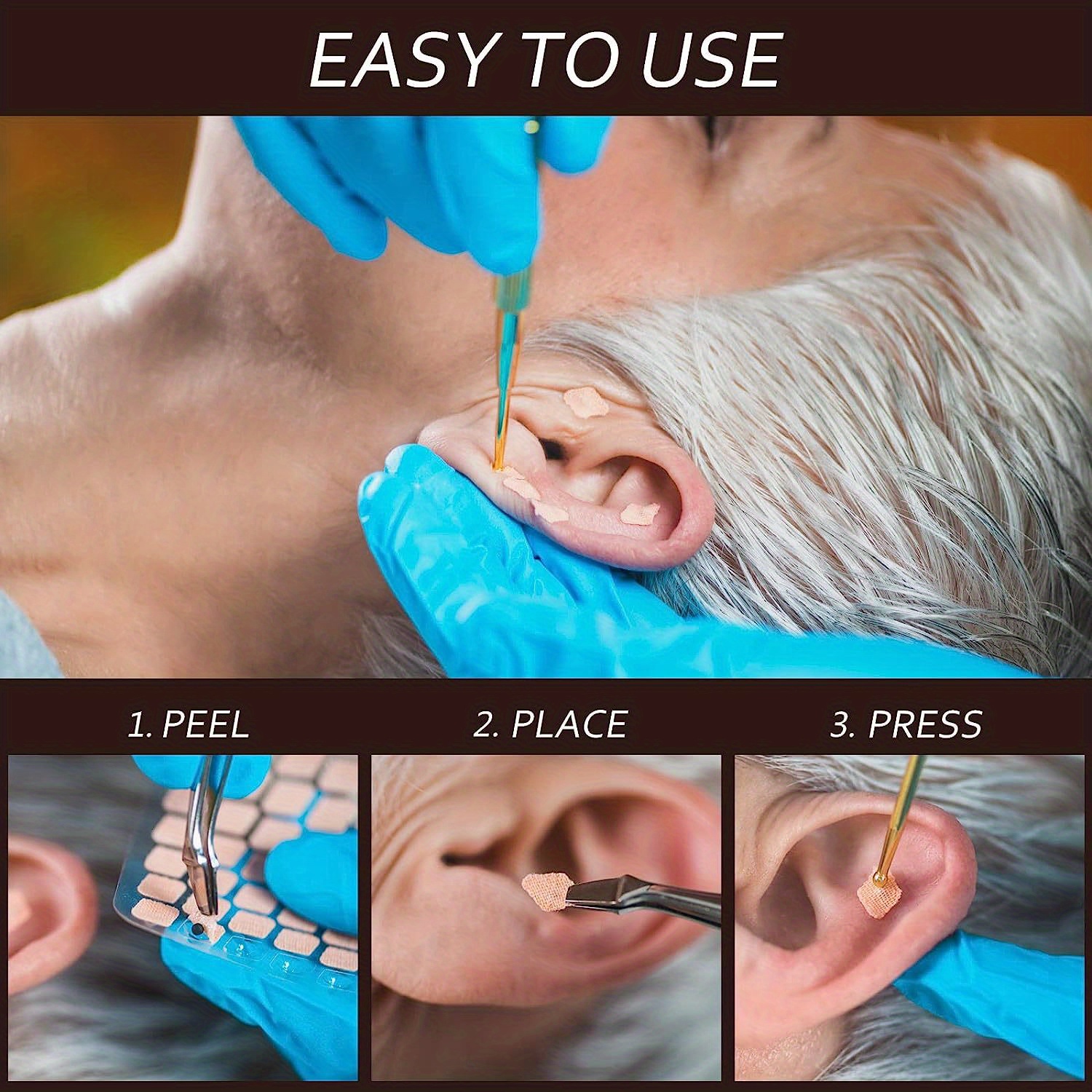 600pcs Auriculotherapy Ear Seeds Acupuncture Kit For Relaxation And Massage Care Shop The 0777