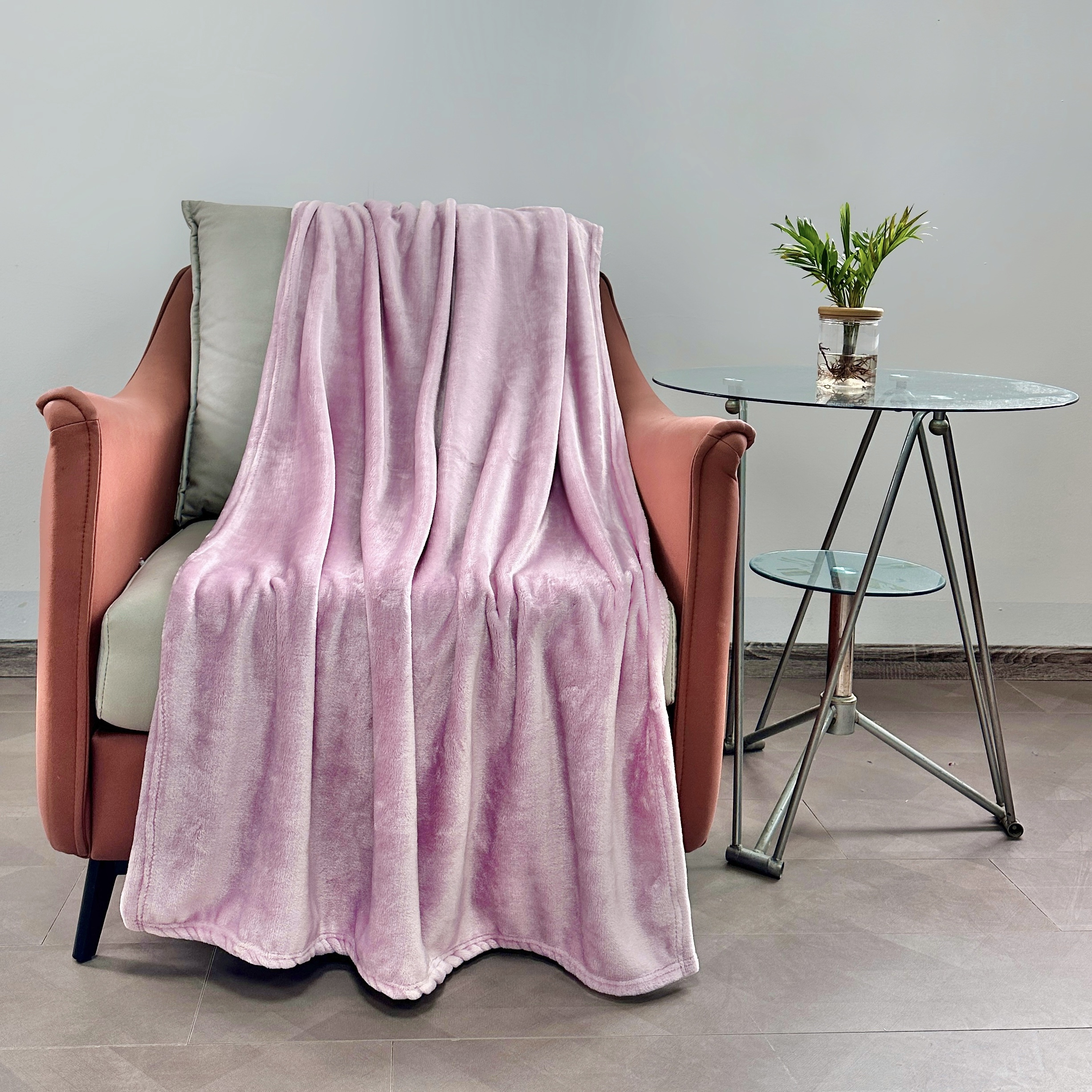 Blush velvet throw discount blanket