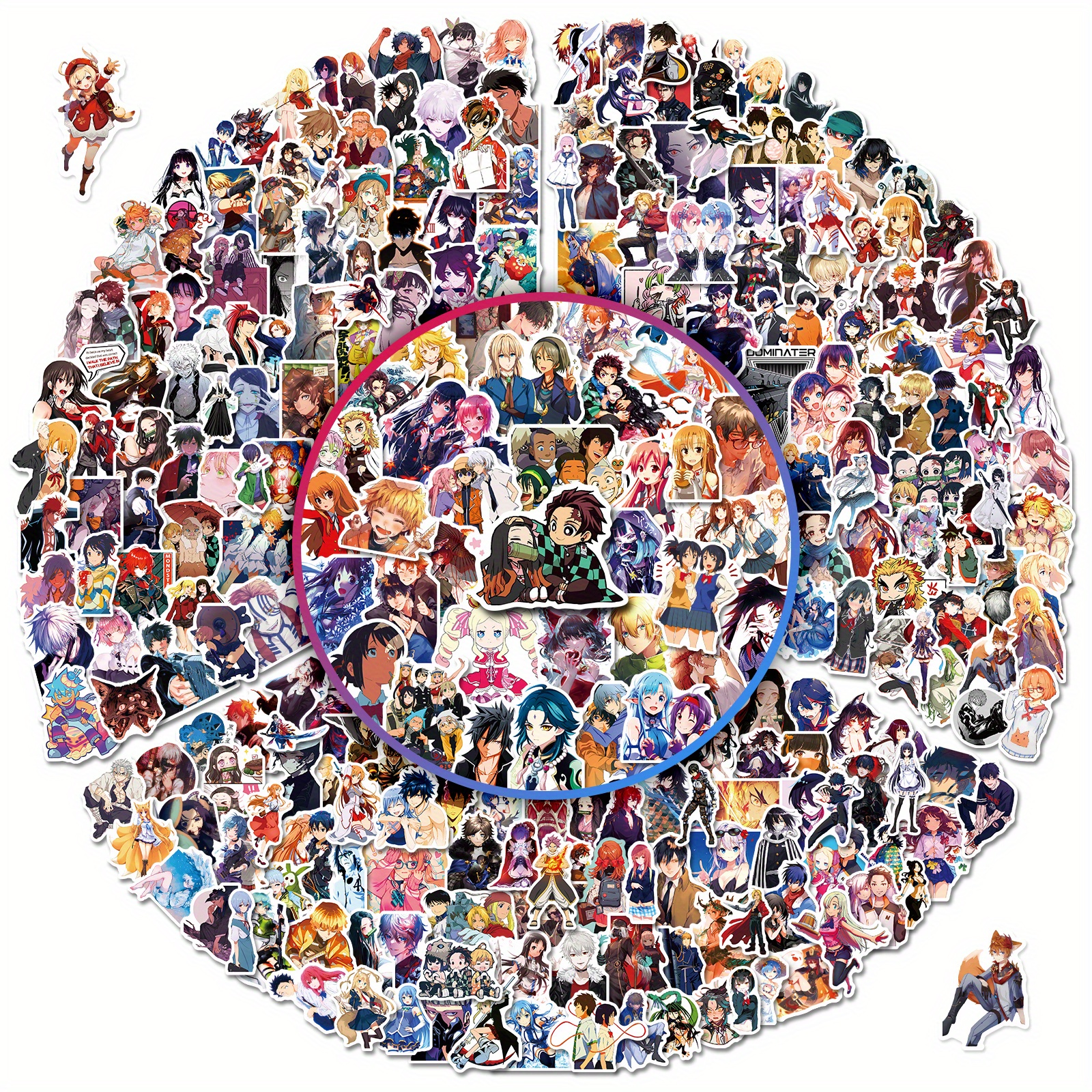 One Piece Characters Manga Stickers 