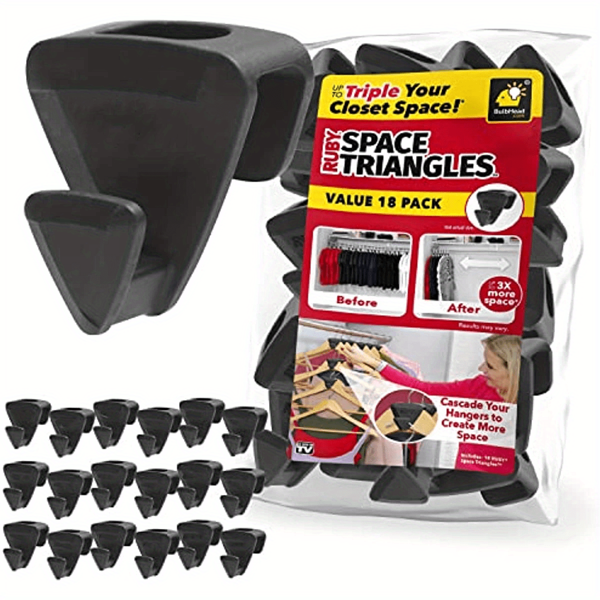  Clothes Hanger Connector Hooks 60Pcs Cascading Clothes Hangers  Thicken,Space Saving Organizer for Heavy Duty Clothes Closet Hanger  Extender Clips Cascading Connection Hooks : Home & Kitchen