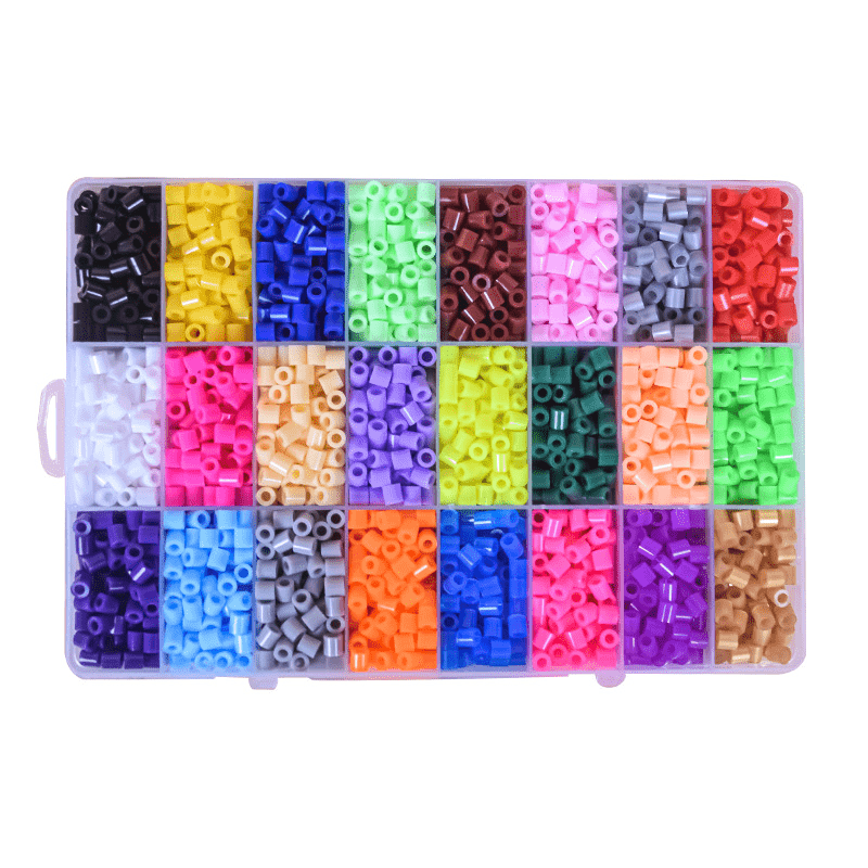 QUEFE 5200pcs Fuse Beads Kit for Kids, 24 Colors 5mm Melting Beads