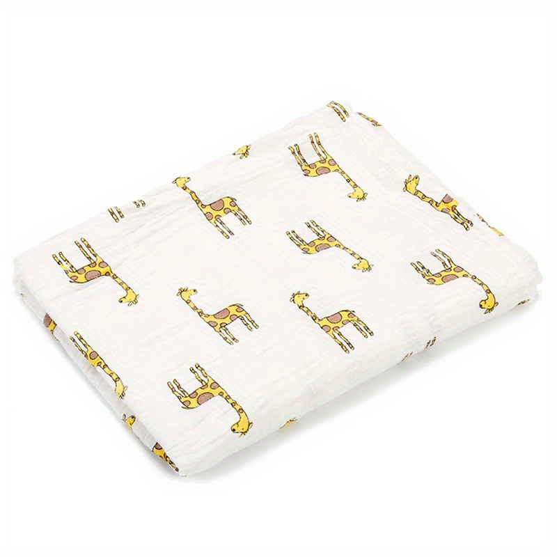 100% Cotton Soft Baby Swaddle Blanket, Stroller Towel