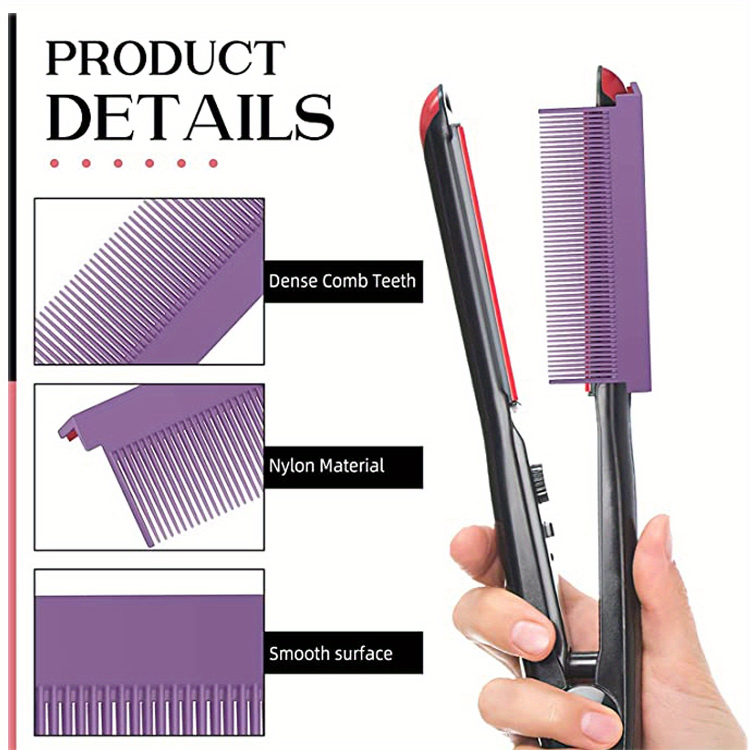 Barber Straightening Comb Attachment For Hair Temu Australia