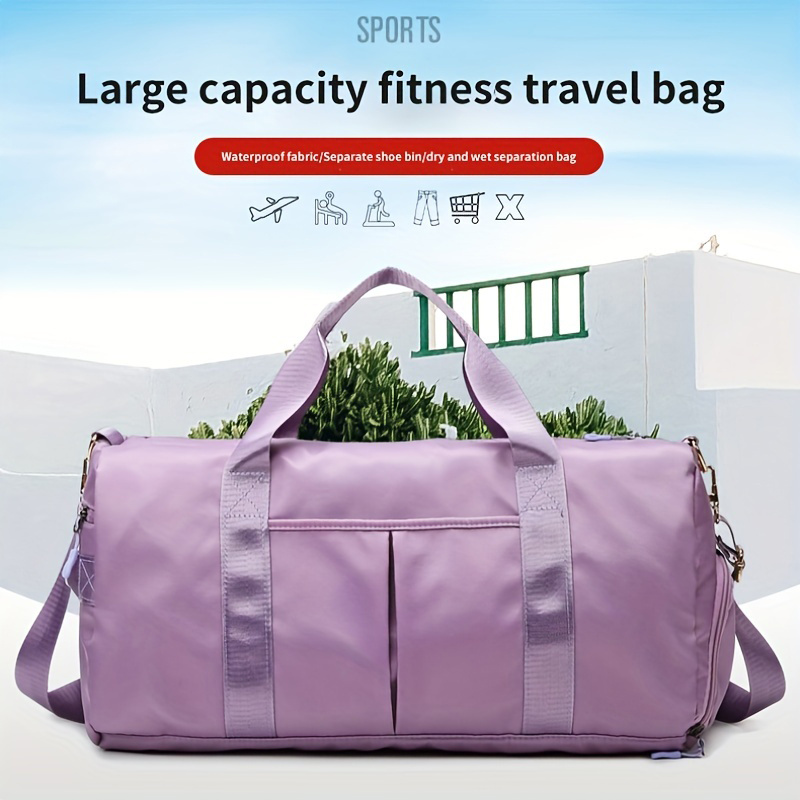 Outdoor Nylon Sports Duffle Bags Large Capacity Fitness Yoga - Temu Belgium