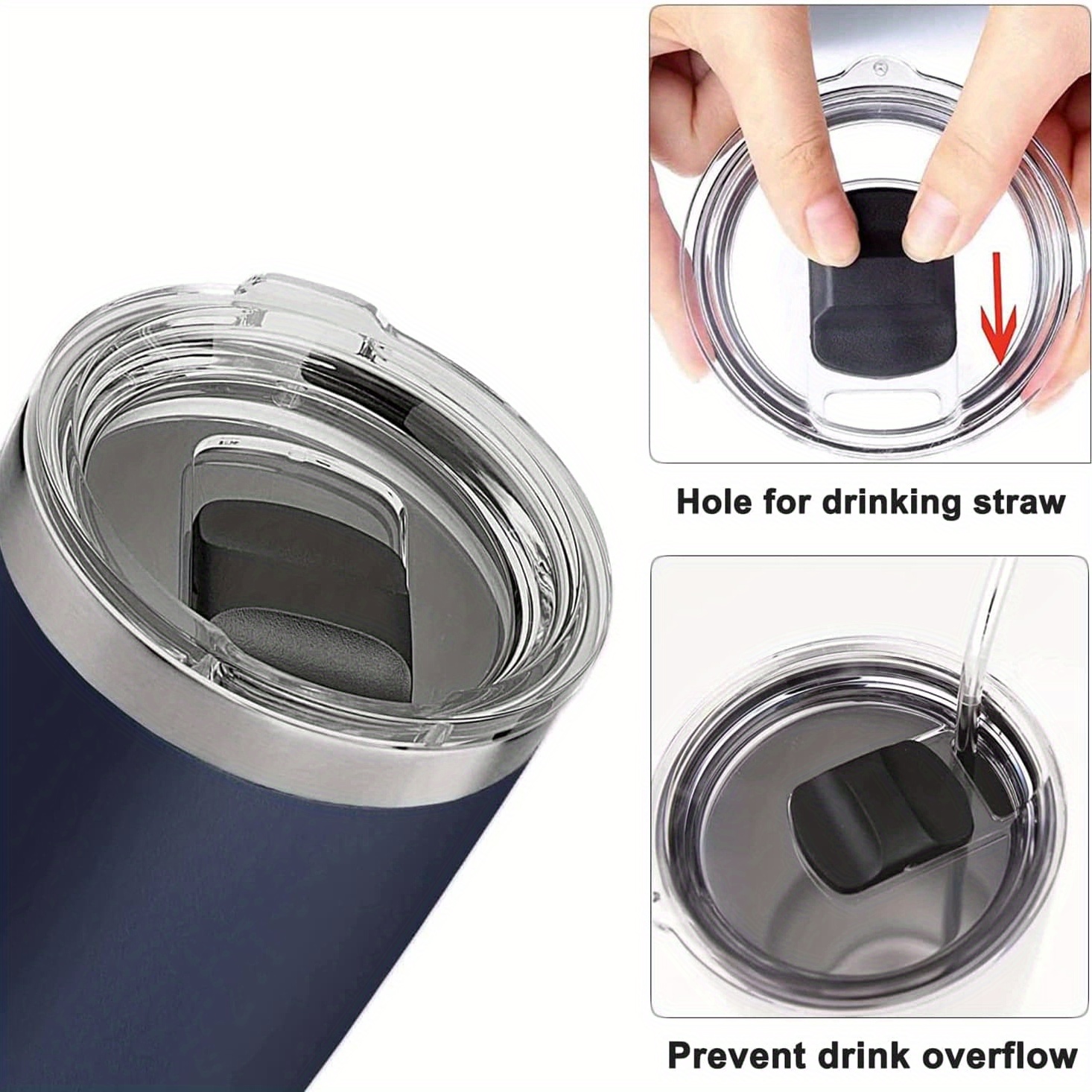 Car Cup Lids - Leakproof, Magnetic, Spillproof, And Replacement For ...