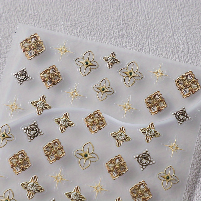 Bohemian Style Nail Art Stickers Royal Wealth Pattern Nail Decals