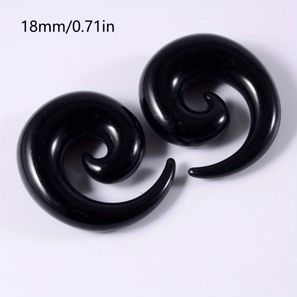 Spiral hot sale stretcher earrings