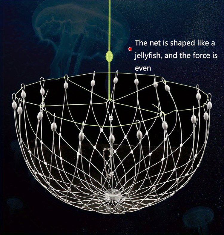 Fishing Net Cage Automatic Open Closing Wire Fish Crab Trap Net Steel Wire  for Saltwater Seawater Outdoor Fishing Accessories - AliExpress