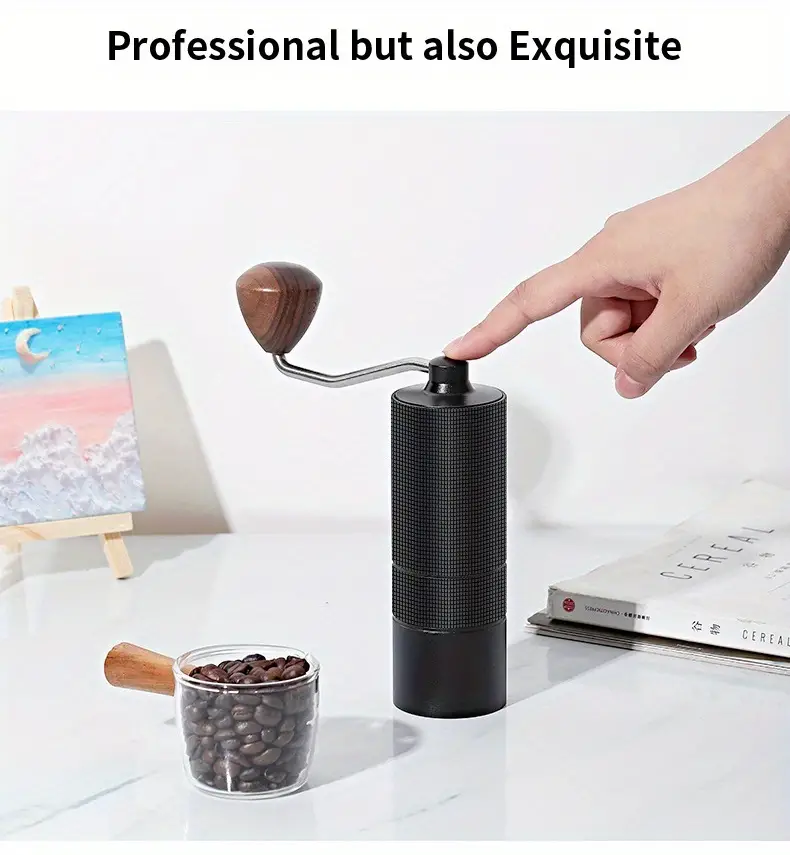 1pc high end full metal hand cranked bean grinder super labor saving stainless steel grinding core coffee machine manual coffee bean grinder details 8