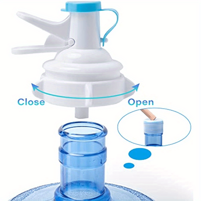 Valve de Distributeur d'eau, 1 Bouchon de Bouteille d'eau Robinet en  Plastique réutilisable avec Bouchon Anti-poussière pour Bouteille de 55 mm  : : Cuisine et Maison