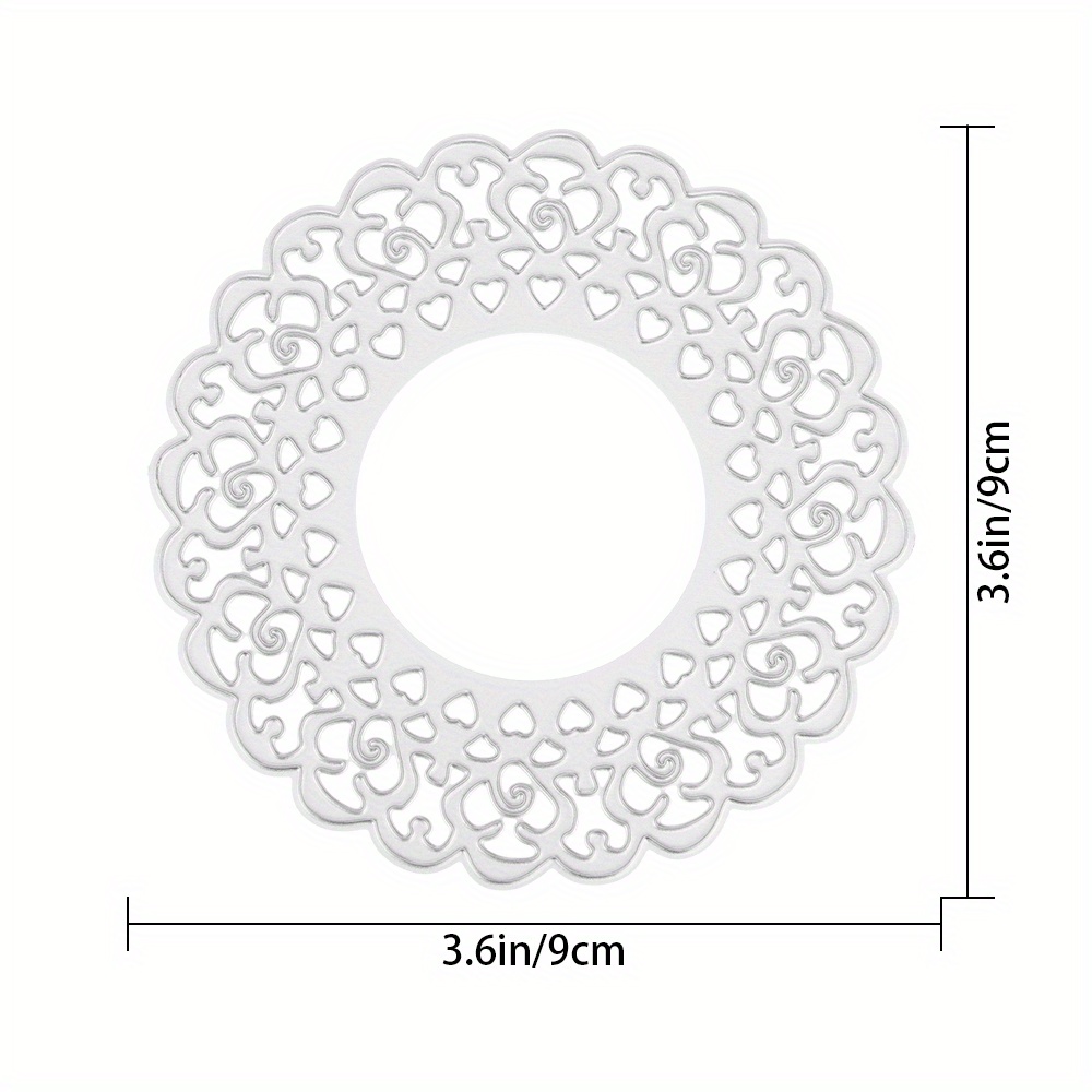 Circular Lace Metal Cutting Dies For Scrapbooking, Paper Crafting, And Stamping Stencil Supplies