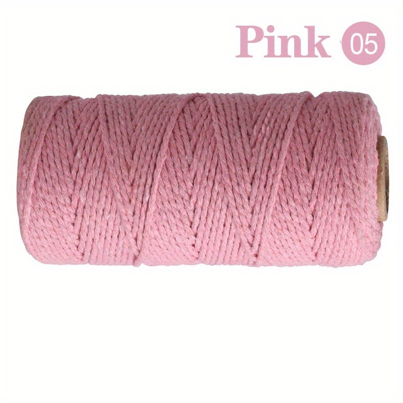 100M/Roll 2mm Macrame Cord Cotton Rope String Crafts DIY