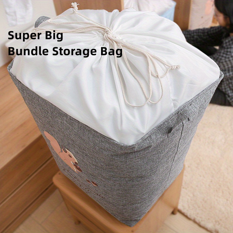 Large Non Woven Fabric Folding Storage Bag Dirty Clothes