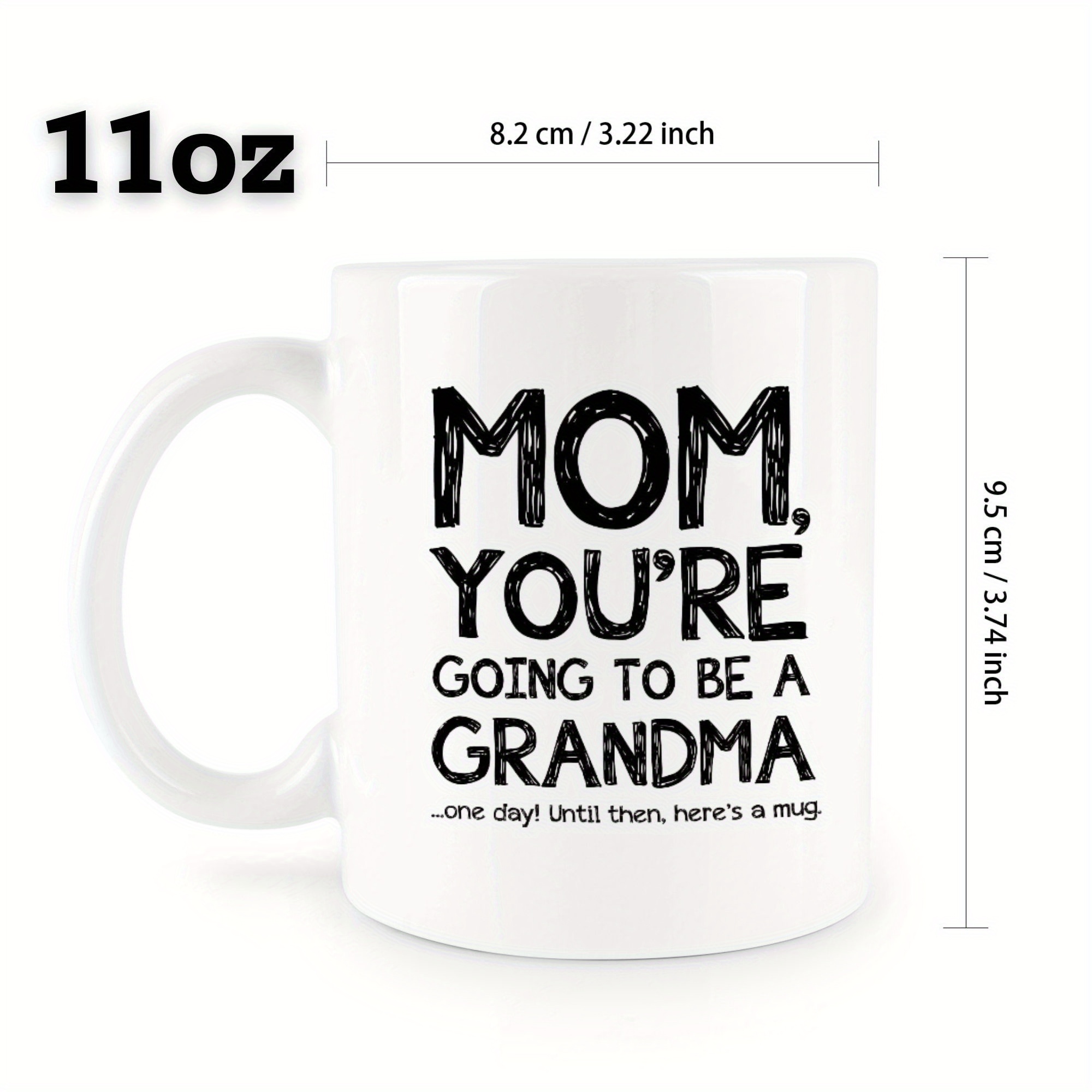 Mom Ceramic Coffee Mug, White Tea Mug For Mom, Classic Drinking Cup With  Handle, Novelty Gift, For Hot Or Cold Drinks Like Cocoa, Milk, Tea Or  Water, Mother's Day Gifts, Birthday Gifts 