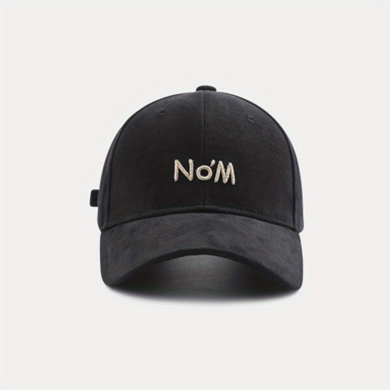 No'M Embroidery Baseball Cap Solid Couple Dad Hats Unisex Sun Hats