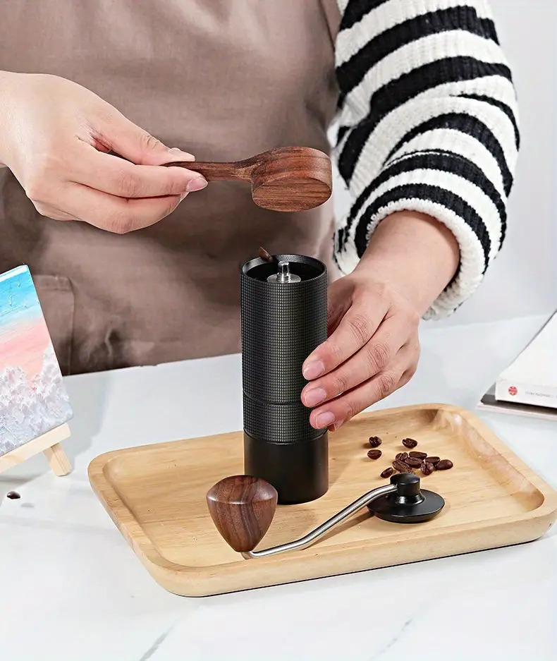 1pc high end full metal hand cranked bean grinder super labor saving stainless steel grinding core coffee machine manual coffee bean grinder details 10