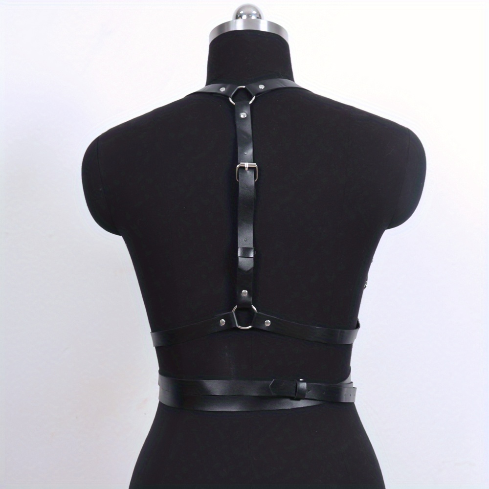 Punk Sexy Body Harness Belt Gothic Black Pu Leather Waistband Y2k ...