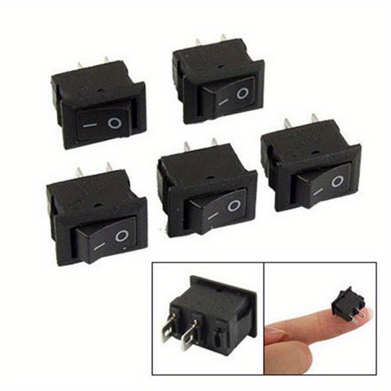 10 pcs Mini On/Off Noir Petit Interrupteur À Bascule Alimentation  Interrupteur À Bascule 15*10mm - Temu France