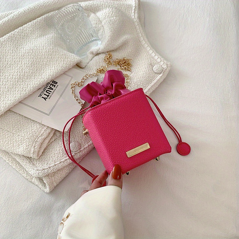 Boxy Shoulder Bag - Pink