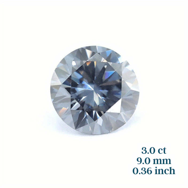 Grey moissanite on sale loose stone