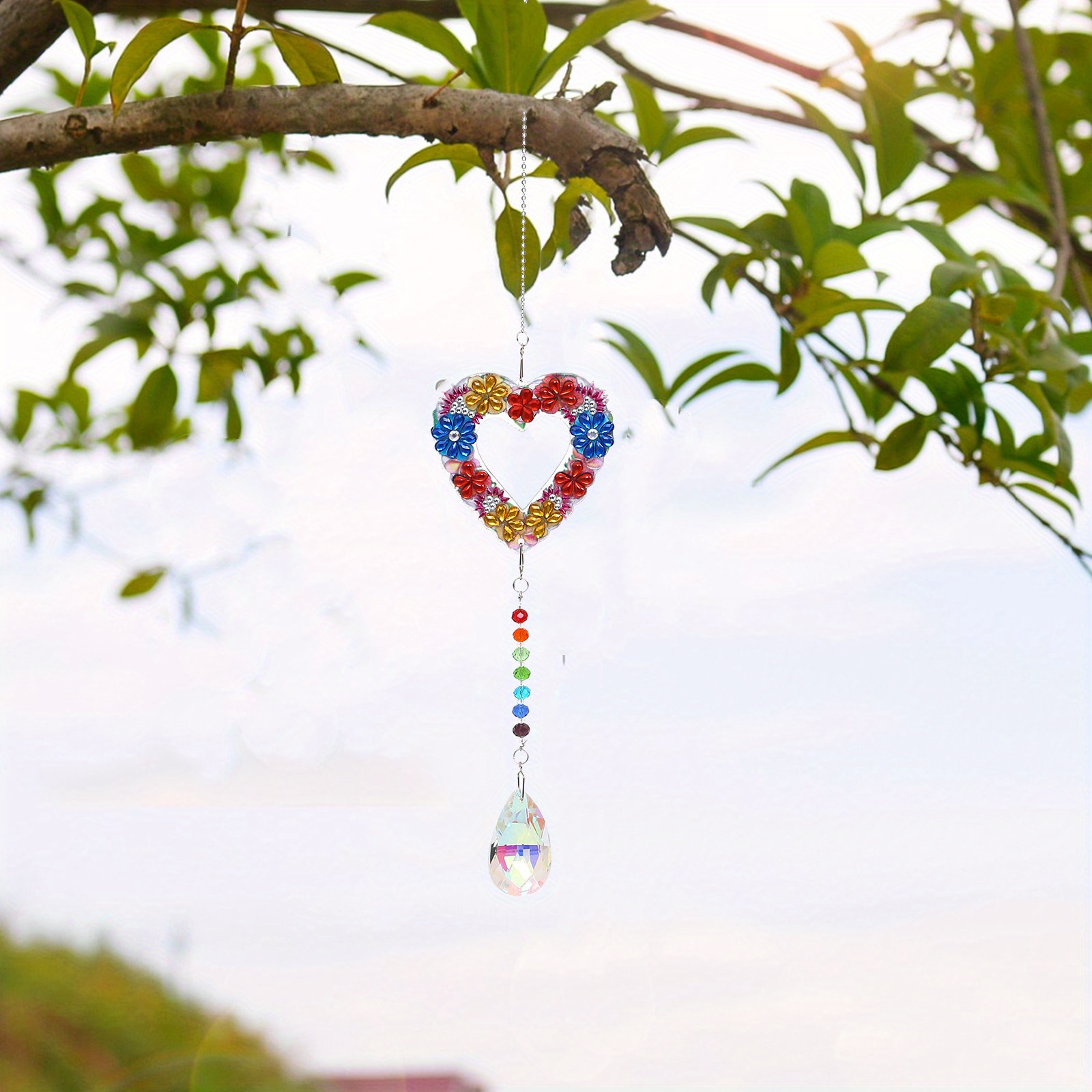 Diamond Painting Mosaic Gemstone Sun Catcher Love Heart Diy - Temu ...