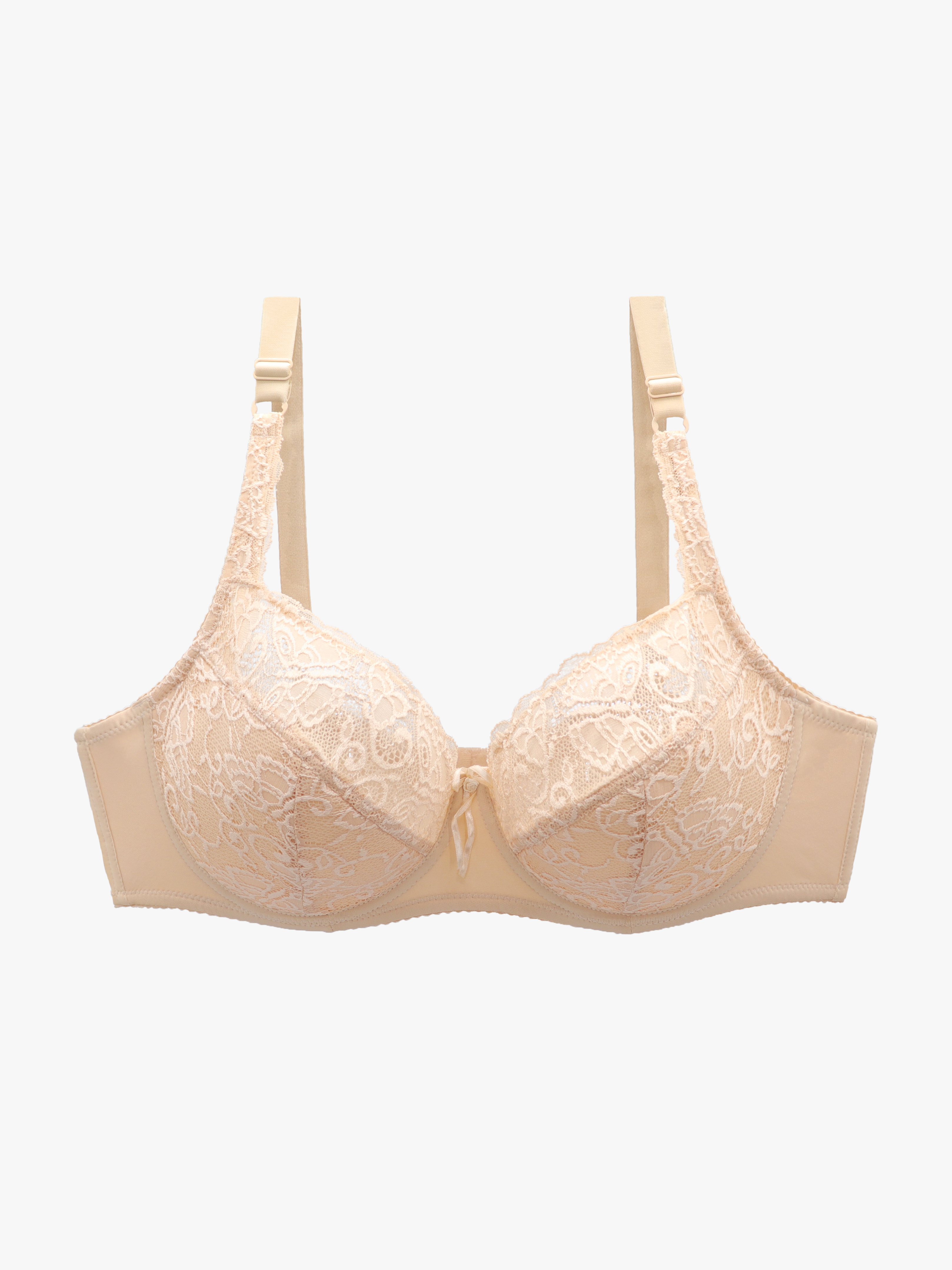 Plus Size Sexy Bra Women's Plus Solid Contrast Lace - Temu