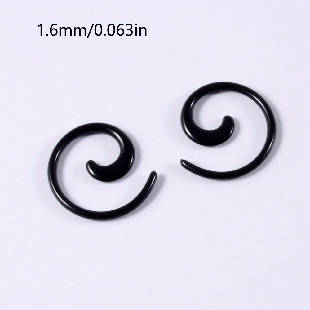 2PCS Acrylic Spiral Ear Stretcher Taper for Big Size Piercing
