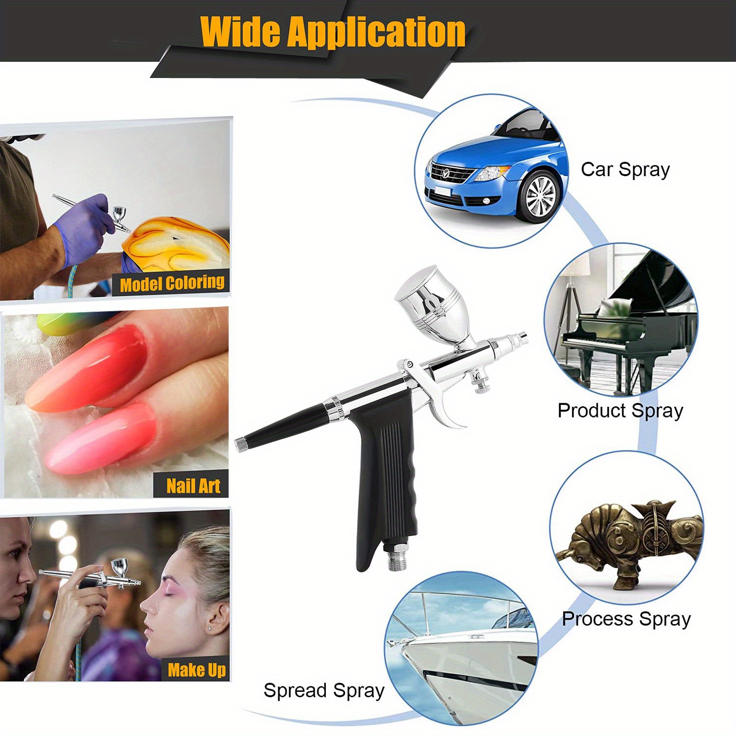 Spray Gun Kit Spray Gun Painting Kit Double Trigger Spray Temu