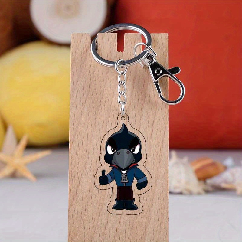 Games Characters Acrylic Keychain Toys Students Action - Temu