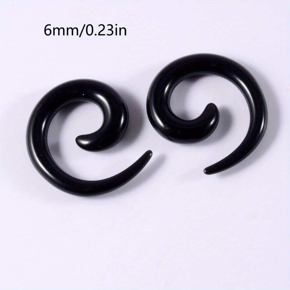 2PCS Acrylic Spiral Ear Stretcher Taper for Big Size Piercing