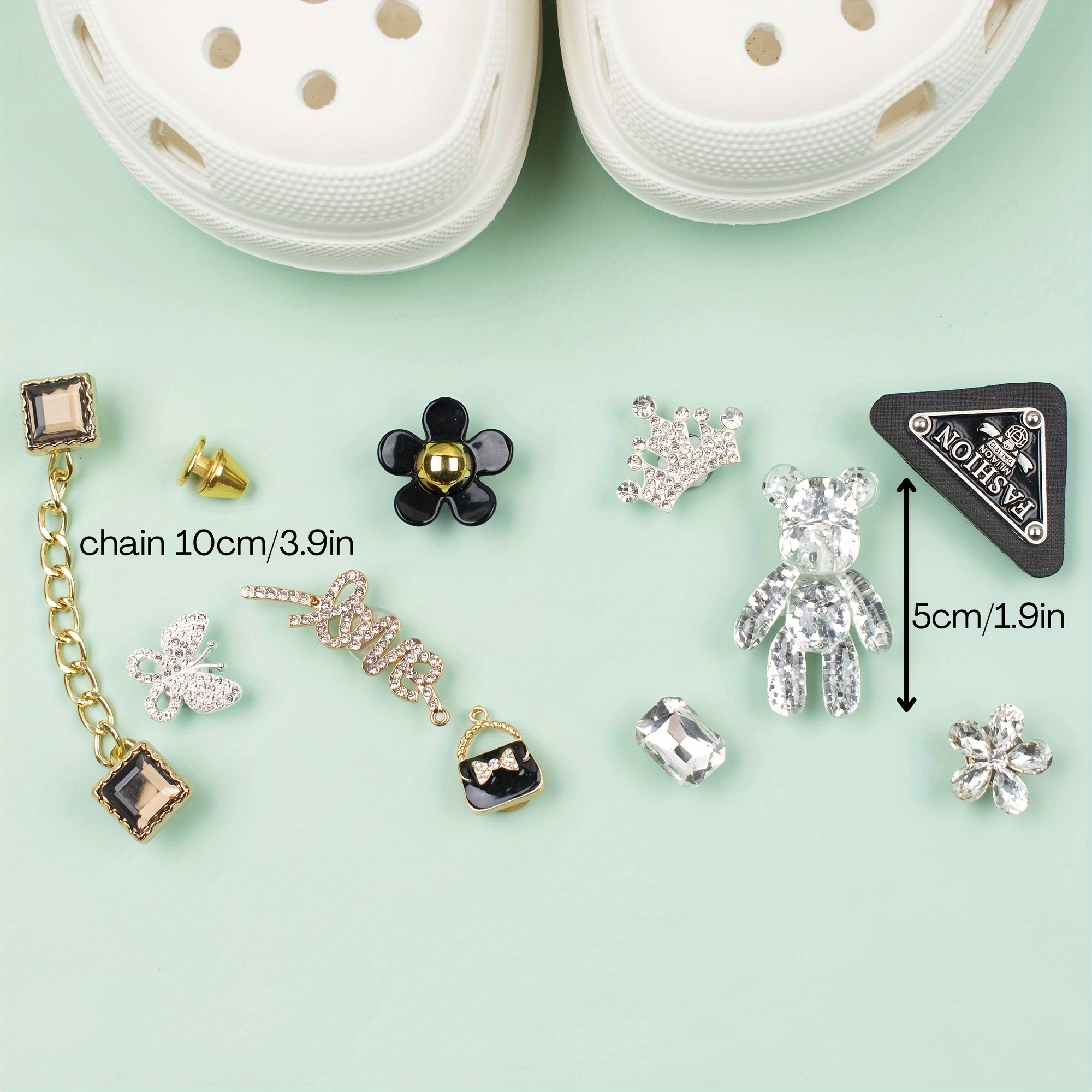 Bling Punk Goth Croc Charms For Girls Women Cute Shoe Charms Women Shoe  Accessories Decoration Charms For Clog Slippers Bubble Slides Bubble  Slippers Party Favor Gifts - Temu United Arab Emirates
