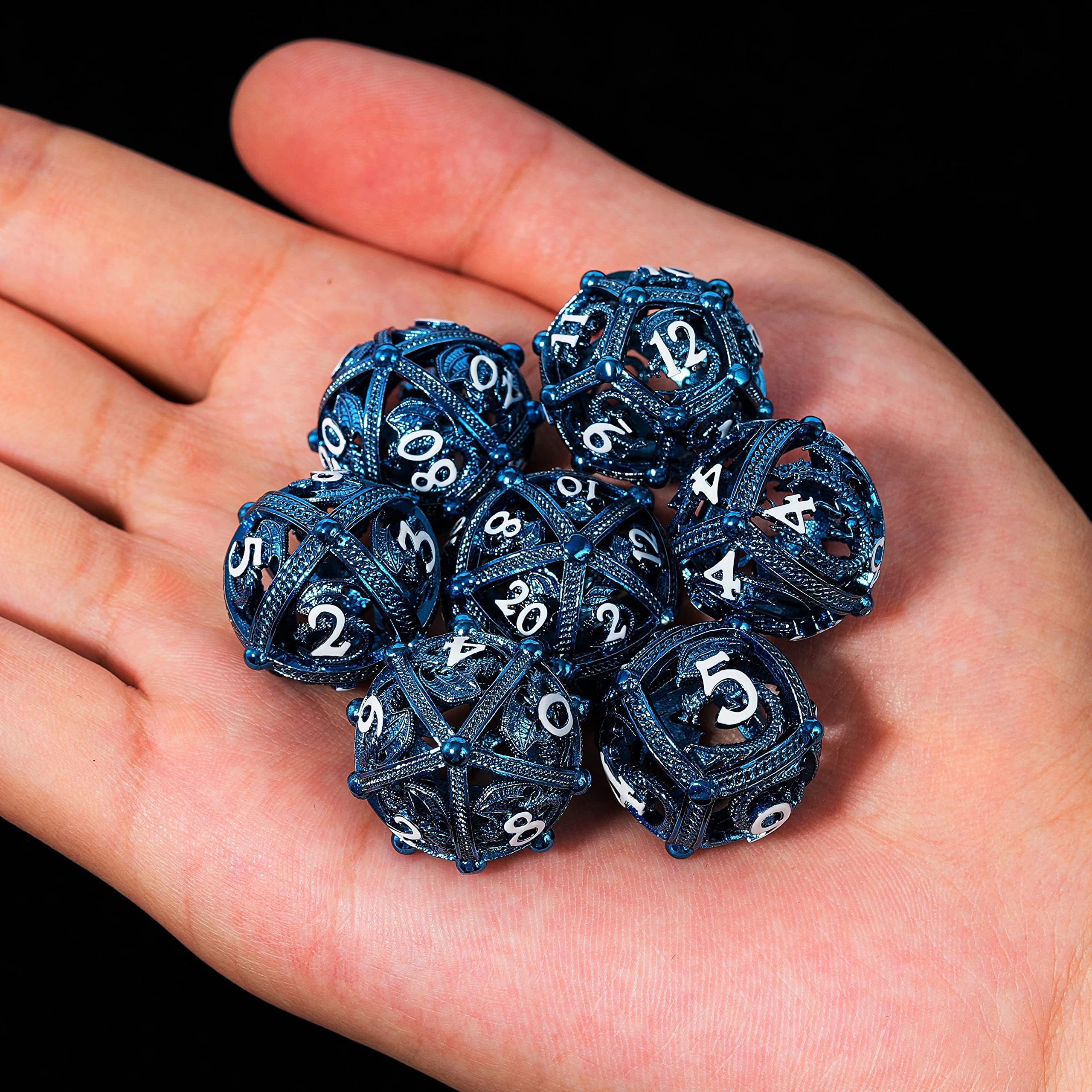 7pcs Copper Unique Round Hollow Orb Design For Better Rolling Beautiful