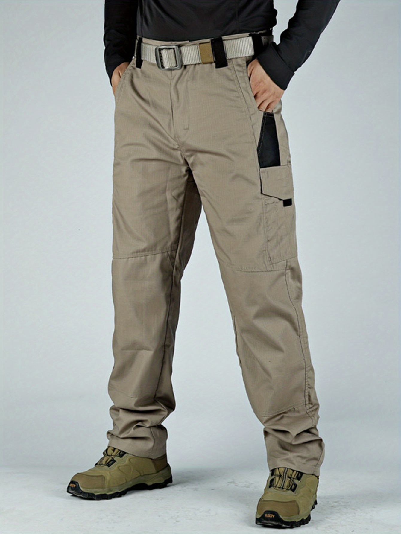 Casual Men's Pants Waterproof Trousers Multi pocket - Temu Australia