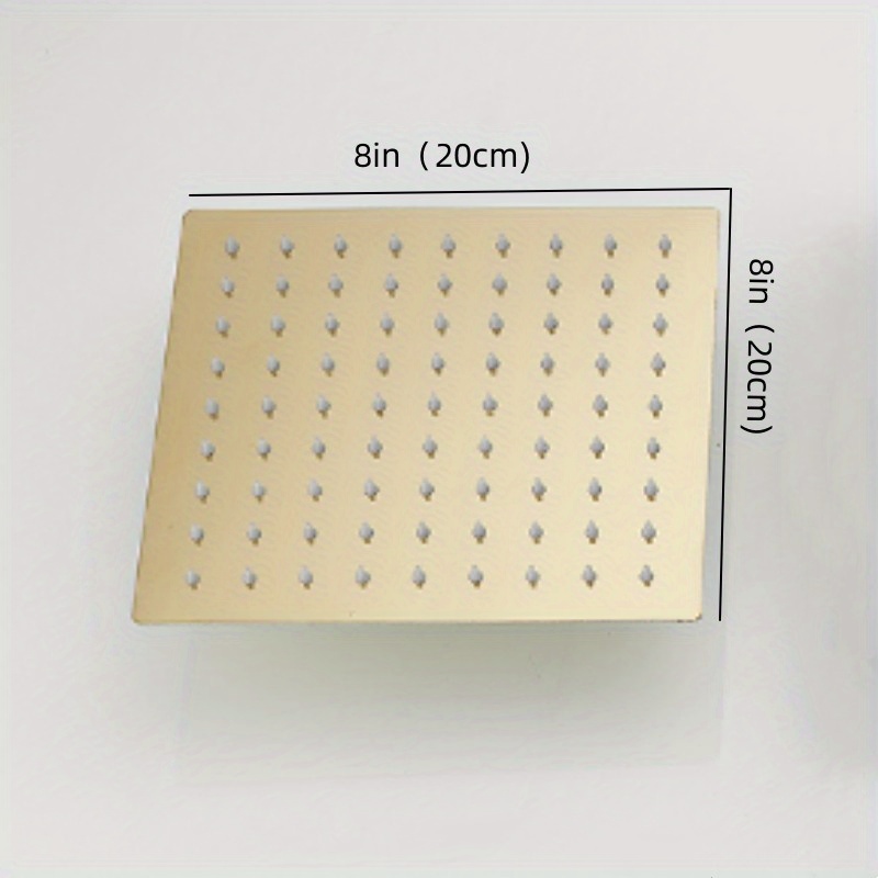 Ultra Thin Stainless Steel Rainfall Shower Head for a Soothing Spray