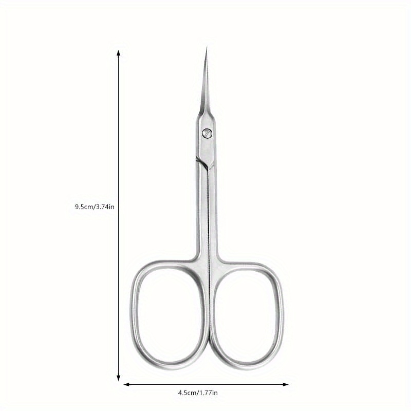 Cuticle Scissors Stainless Curved Blade Nail Scissors - Temu