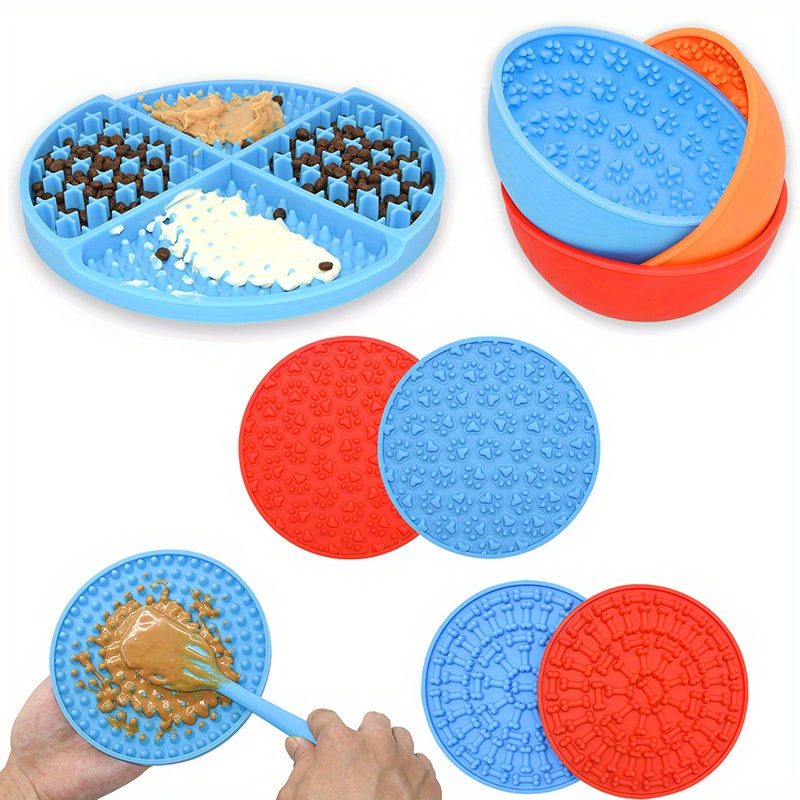 Slow Feeding Dog Bowl Suction Cup Pet Placemat Delicious Temu United