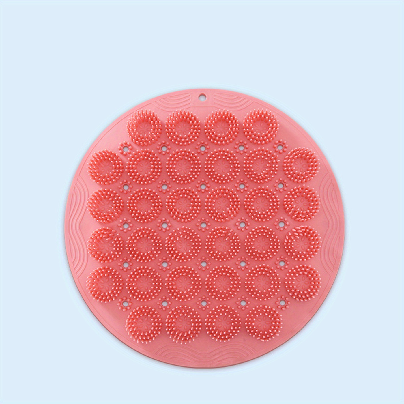 Non-slip Silicone Shower Foot And Back Scrubber Mat For Exfoliating Dead  Skin - Soft And Massaging Bathroom Accessory Bathroom Accessories - Temu