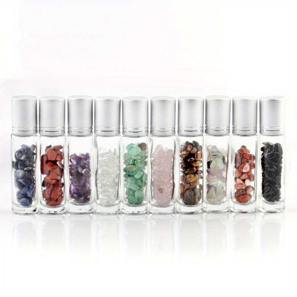 Luo House 10 botellas pequeñas de cristal transparentes de 30 x 80