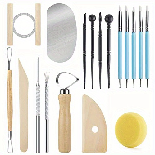 Kits de herramientas de cerámica D0AD, suministros de cerámica para  modelado de escultura para niños y