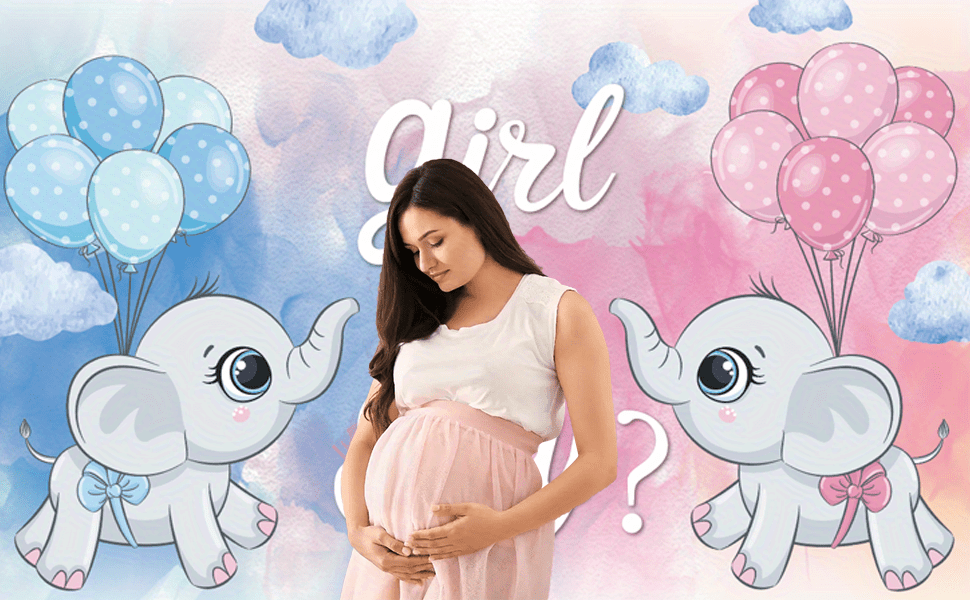 Gender Reveal Photograph Background Fish Fish Banner Boy - Temu