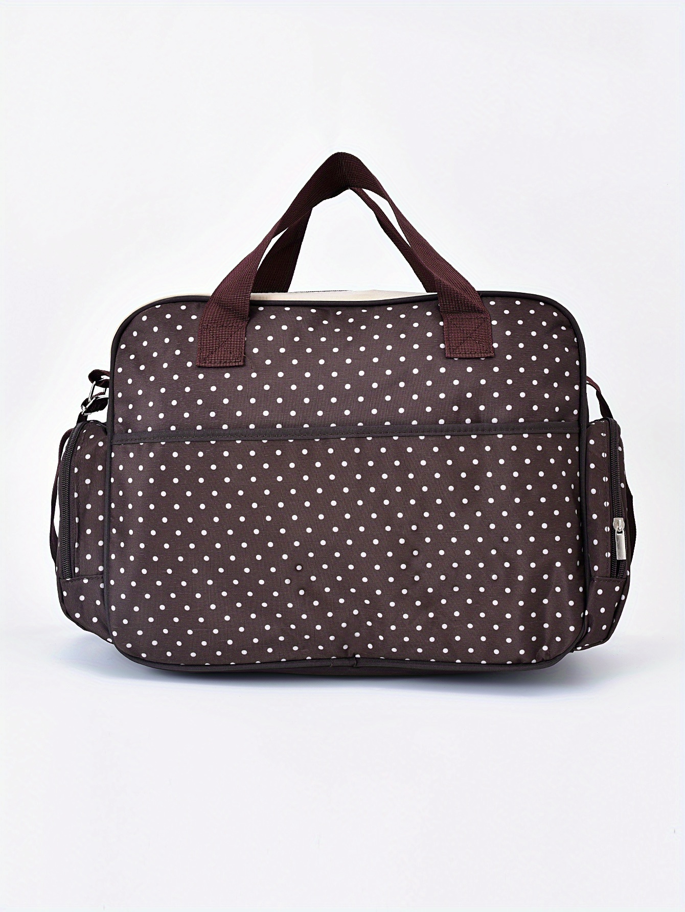 stylish polka dot   large capacity diaper bag tote bag shoulder bag for moms on the go halloween thanksgiving and christmas gift details 6