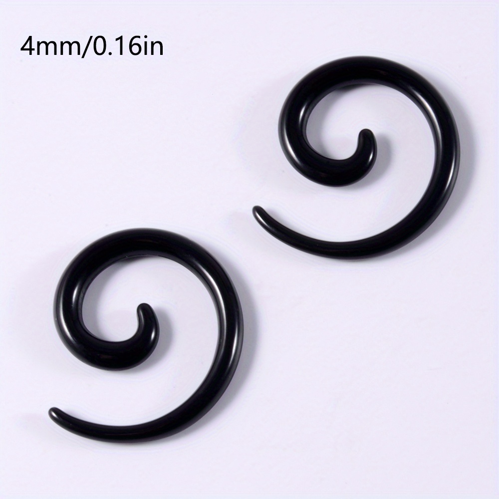 2PCS Acrylic Spiral Ear Stretcher Taper for Big Size Piercing