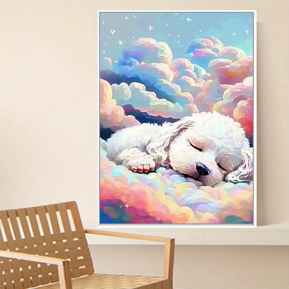 Diamond Painting for Adults-Bichon Frise Dog Diamond Painting Kits for  Adults,5D Cute Dog Portrait Gem Painting,DIY Gem Art for Home Wall Decor  Gifts