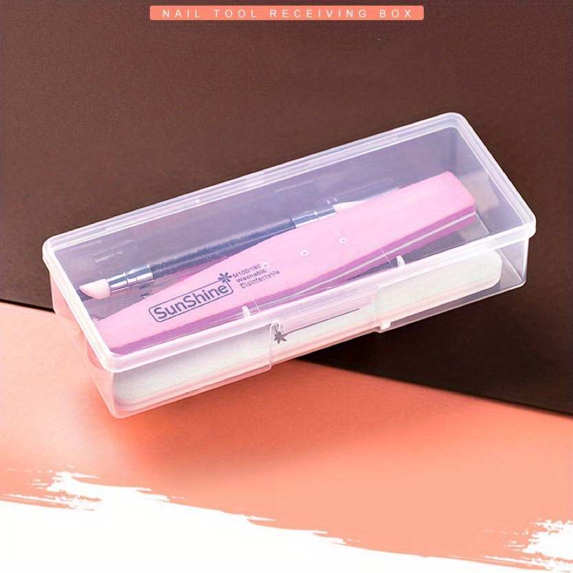Plastic Nail Storage Box Nail Tools Cosmetics Storage Temu