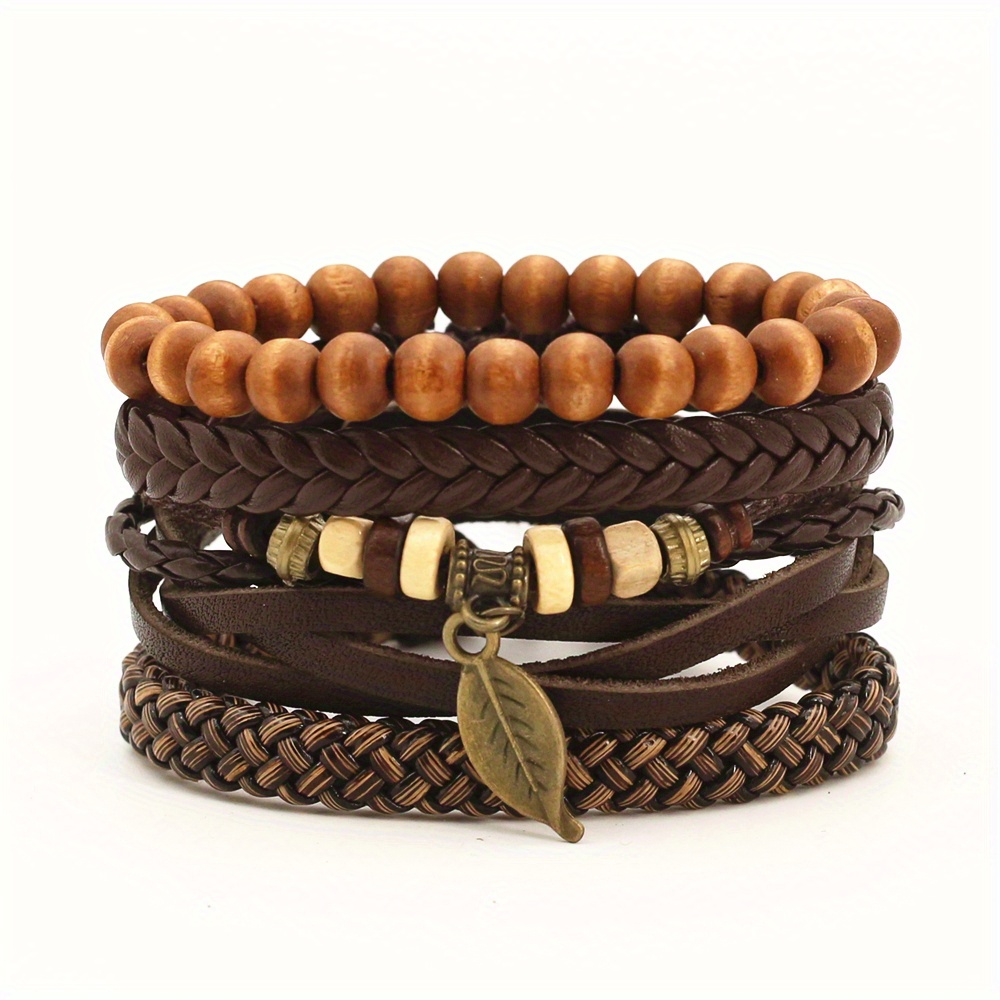 Men's Adjustable Leather Bracelet