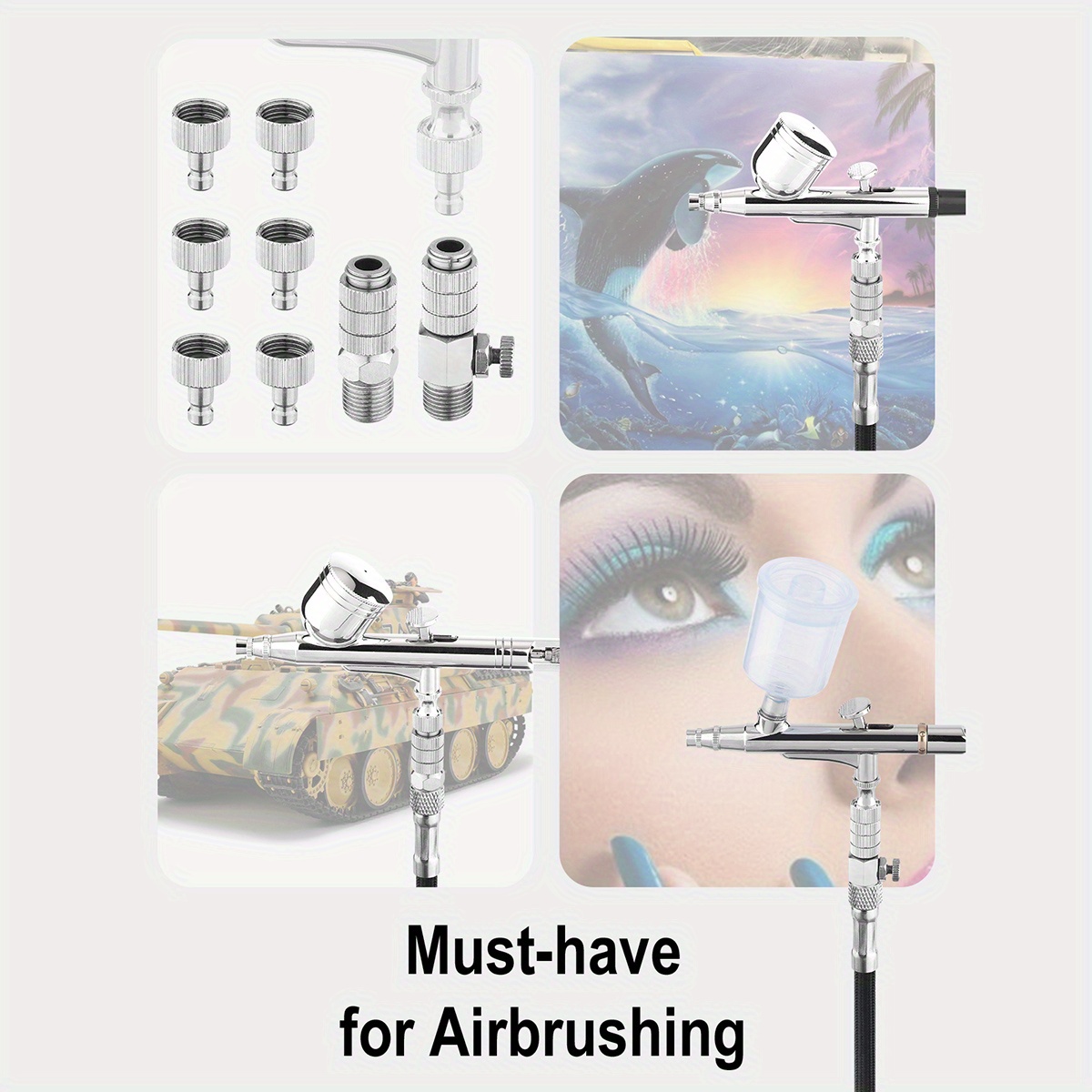 Airbrush Quick Release Set Air Brush Disconnect Adapter Kit - Temu