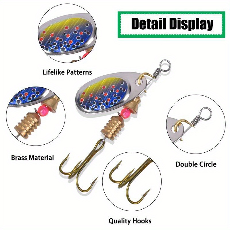 Fishing Lure Wallet Spinner Spoon Bait Storage Carrying Case Metal Jig  Holder Fishing Box for Wire Gear Storage Hair Rigs Organi