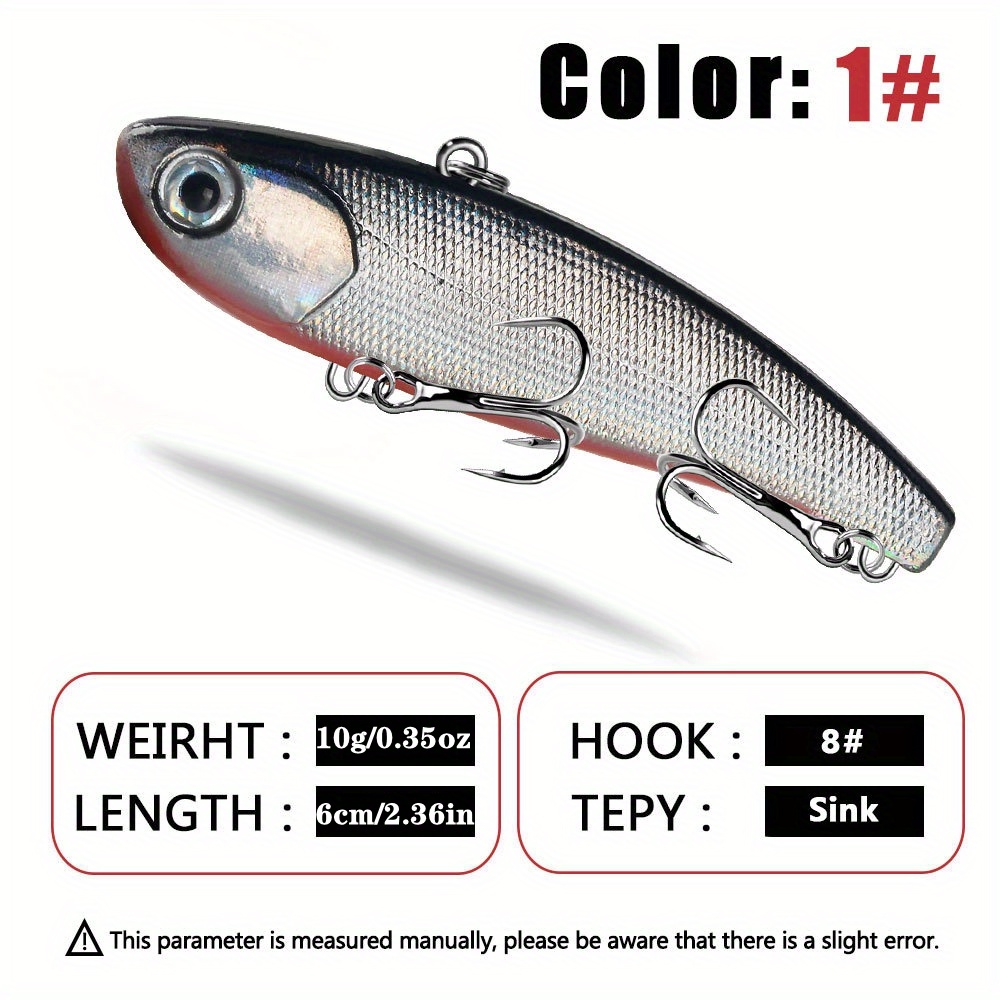 Proberos 2023 New Sinking Vibration Fishing Lure 6color Hard