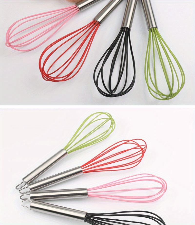 Silicone Stainless Steel Egg Whisk Perfect Eggs Milk Cream Temu